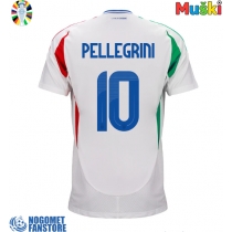 Italija Lorenzo Pellegrini #10 Gostujuci Dres EP 2024 Kratak Rukav